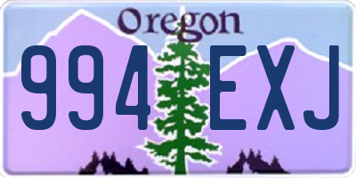 OR license plate 994EXJ