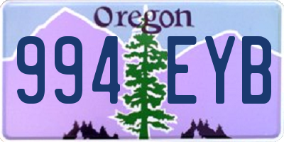 OR license plate 994EYB