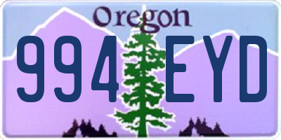 OR license plate 994EYD