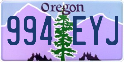 OR license plate 994EYJ