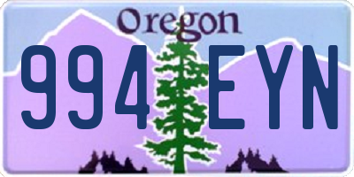 OR license plate 994EYN