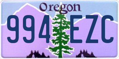 OR license plate 994EZC