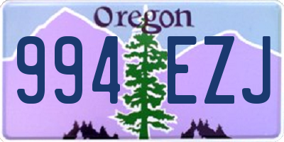OR license plate 994EZJ