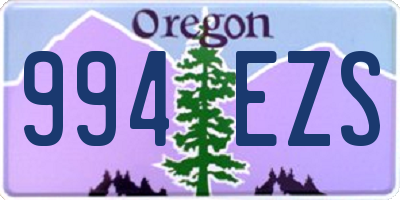 OR license plate 994EZS