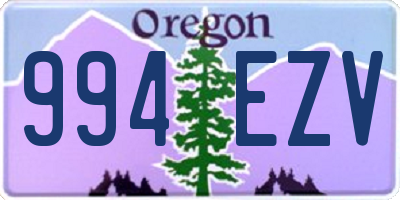 OR license plate 994EZV