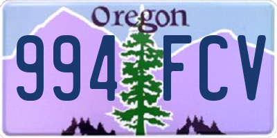 OR license plate 994FCV