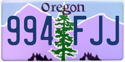OR license plate 994FJJ