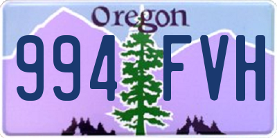 OR license plate 994FVH