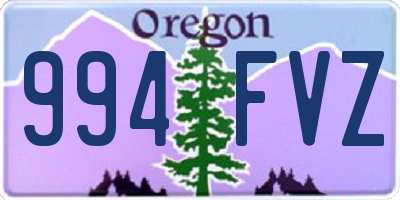 OR license plate 994FVZ