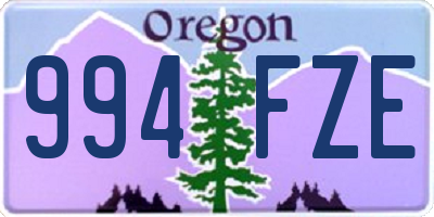 OR license plate 994FZE