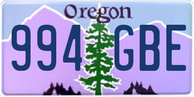 OR license plate 994GBE