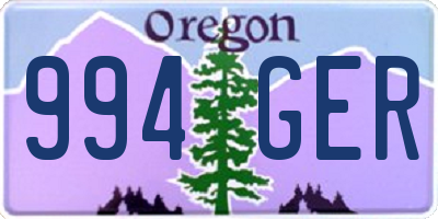 OR license plate 994GER