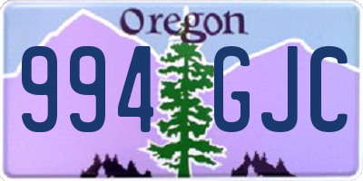 OR license plate 994GJC