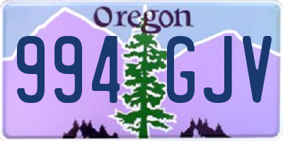 OR license plate 994GJV