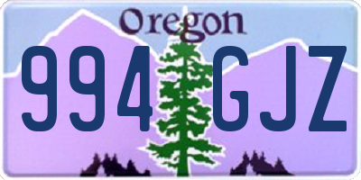 OR license plate 994GJZ