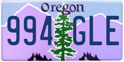 OR license plate 994GLE