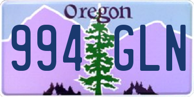OR license plate 994GLN