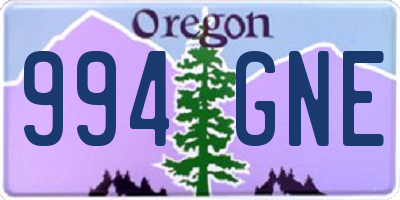 OR license plate 994GNE