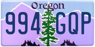 OR license plate 994GQP