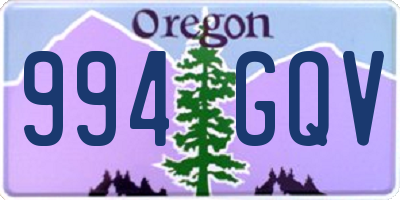 OR license plate 994GQV