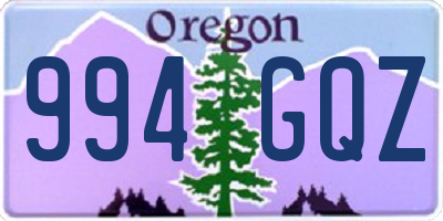 OR license plate 994GQZ