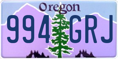 OR license plate 994GRJ