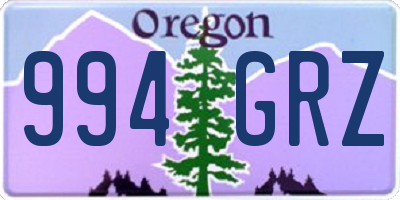 OR license plate 994GRZ