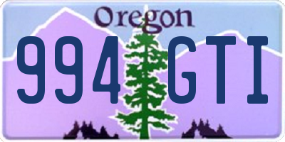 OR license plate 994GTI