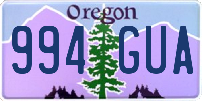 OR license plate 994GUA