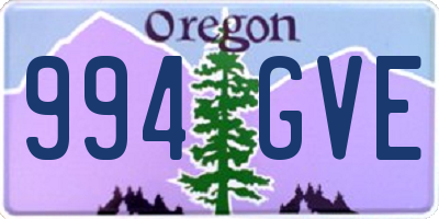 OR license plate 994GVE