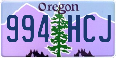 OR license plate 994HCJ