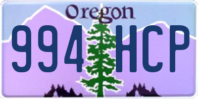 OR license plate 994HCP