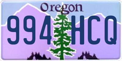 OR license plate 994HCQ