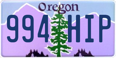 OR license plate 994HIP