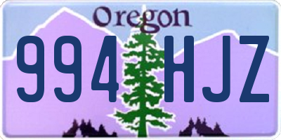 OR license plate 994HJZ