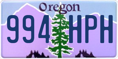 OR license plate 994HPH