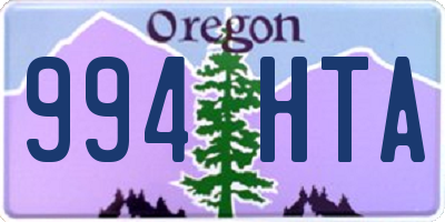 OR license plate 994HTA