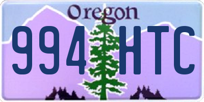 OR license plate 994HTC