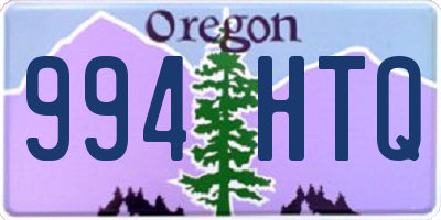 OR license plate 994HTQ