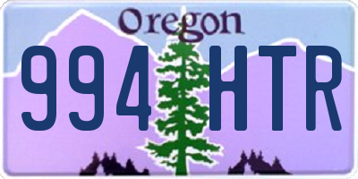 OR license plate 994HTR