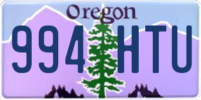 OR license plate 994HTU