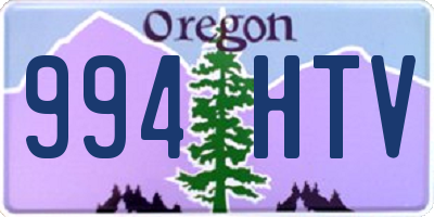 OR license plate 994HTV