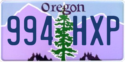 OR license plate 994HXP
