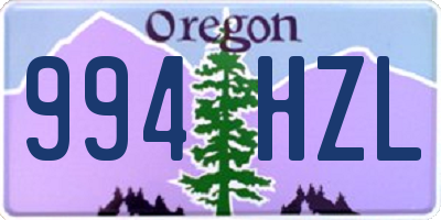 OR license plate 994HZL