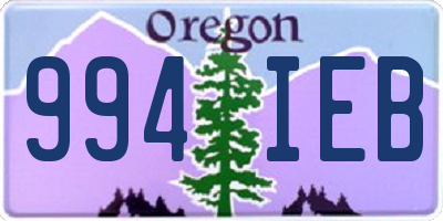 OR license plate 994IEB