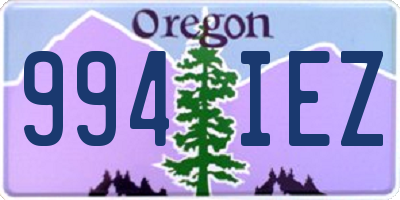 OR license plate 994IEZ