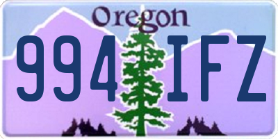 OR license plate 994IFZ