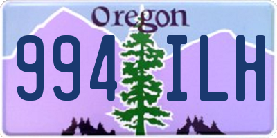 OR license plate 994ILH