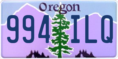 OR license plate 994ILQ
