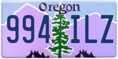 OR license plate 994ILZ